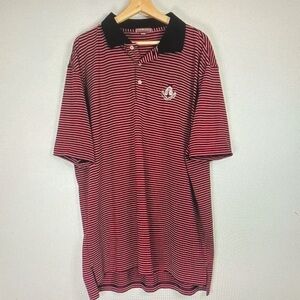 Peter Millar Black and Red Striped Polo